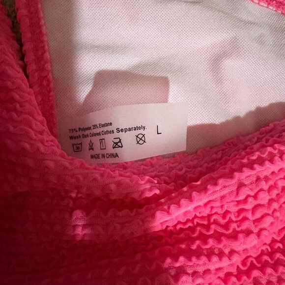 SHEIN Bright Pink Swimwear - Picture 5 of 6